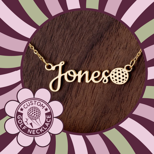 ⛳ Swing into Style with a Personalized Girls Golf Necklace! 🏌️‍♀️