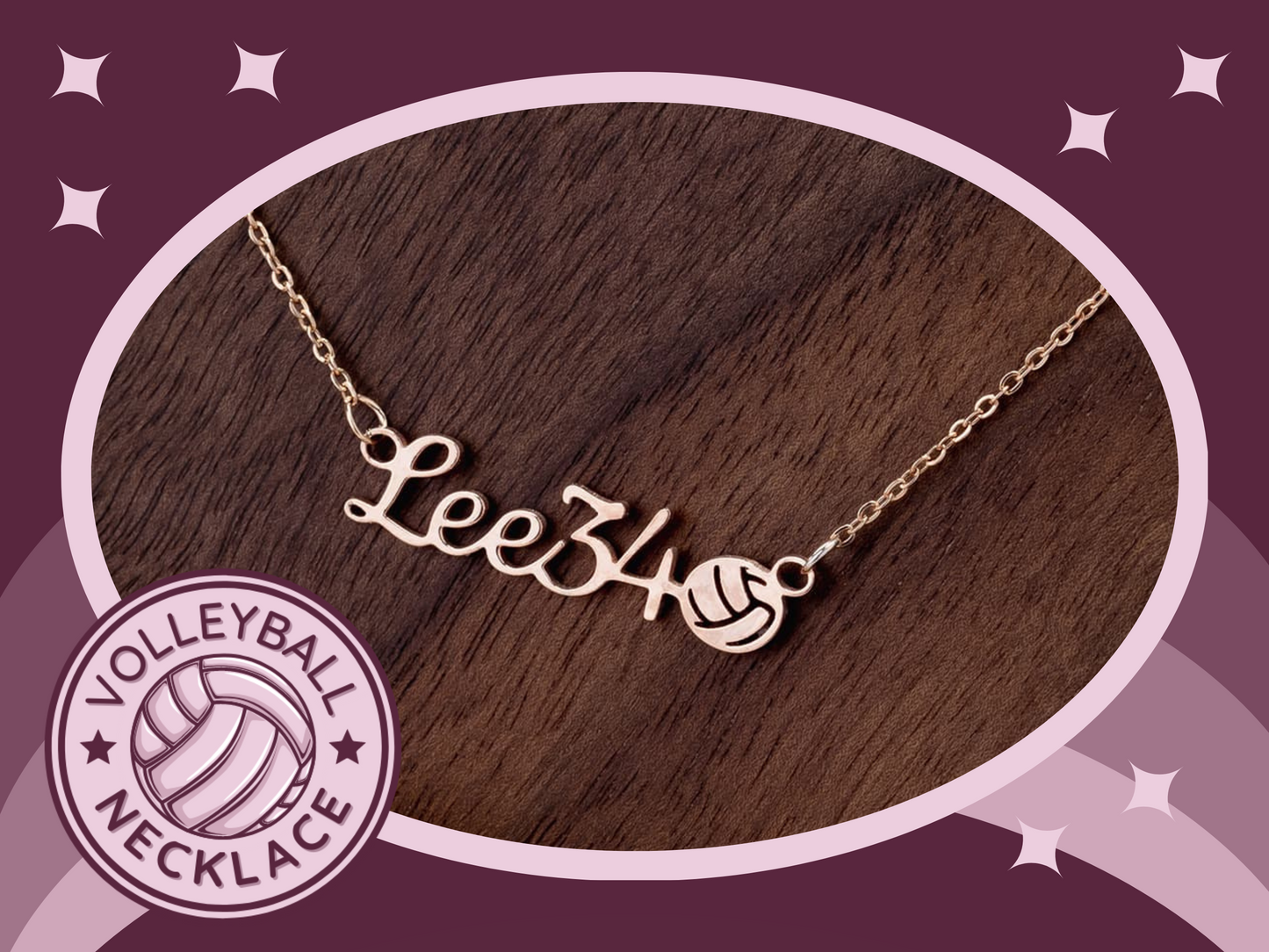 🏐 Serve Up Style with a Personalized Girls Volleyball Necklace! 🌟