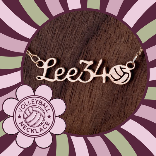 🏐 Serve Up Style with a Personalized Girls Volleyball Necklace! 🌟