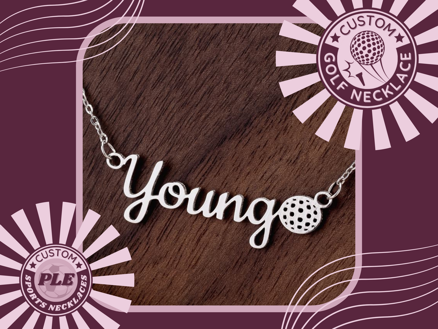 ⛳ Swing into Style with a Personalized Girls Golf Necklace! 🏌️‍♀️