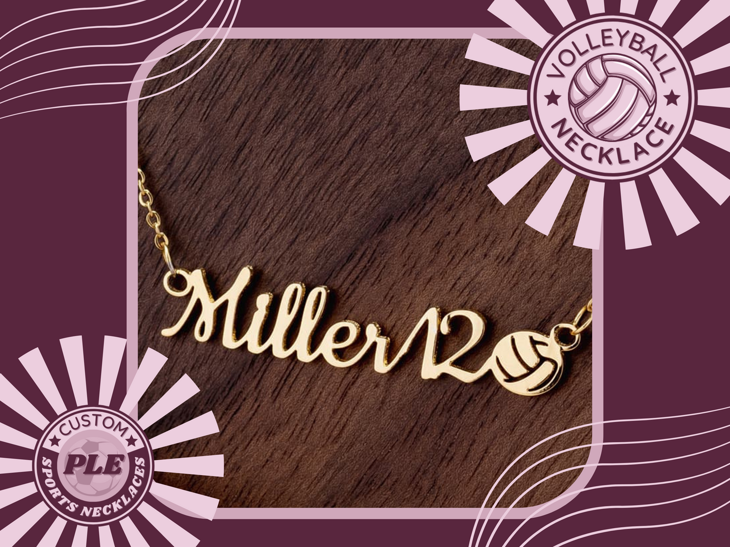 🏐 Serve Up Style with a Personalized Girls Volleyball Necklace! 🌟