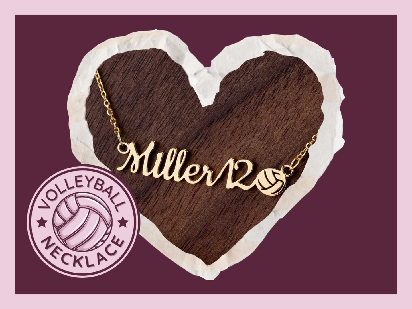 🏐 Serve Up Style with a Personalized Girls Volleyball Necklace! 🌟